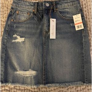 Ella Moss denim jean mini skirt